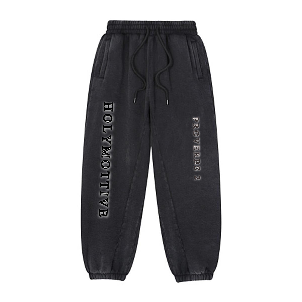 HOLYMOTIVE | Proverbs 2 Washed Fleece Joggers
