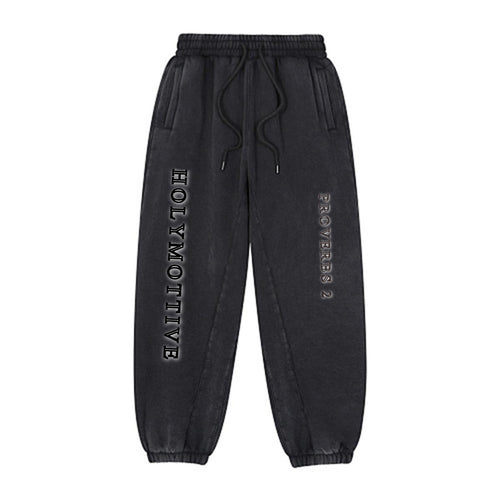 HOLYMOTIVE | Proverbs 2 Washed Fleece Joggers